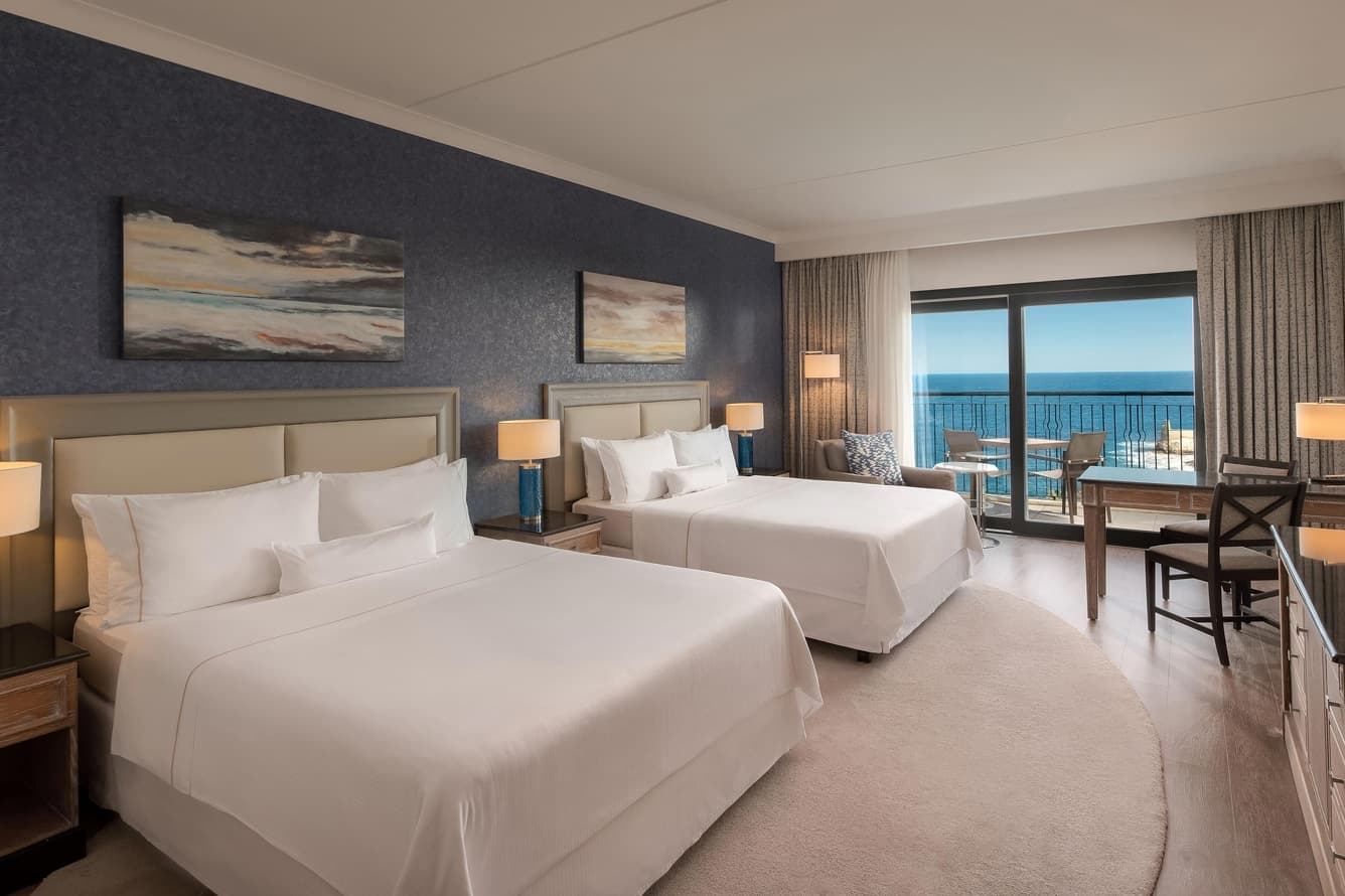 Sea view deluxe room Mediterranean luxury hotel Malta — search: deluxe sea view room Mediterranean luxury hotel Malta